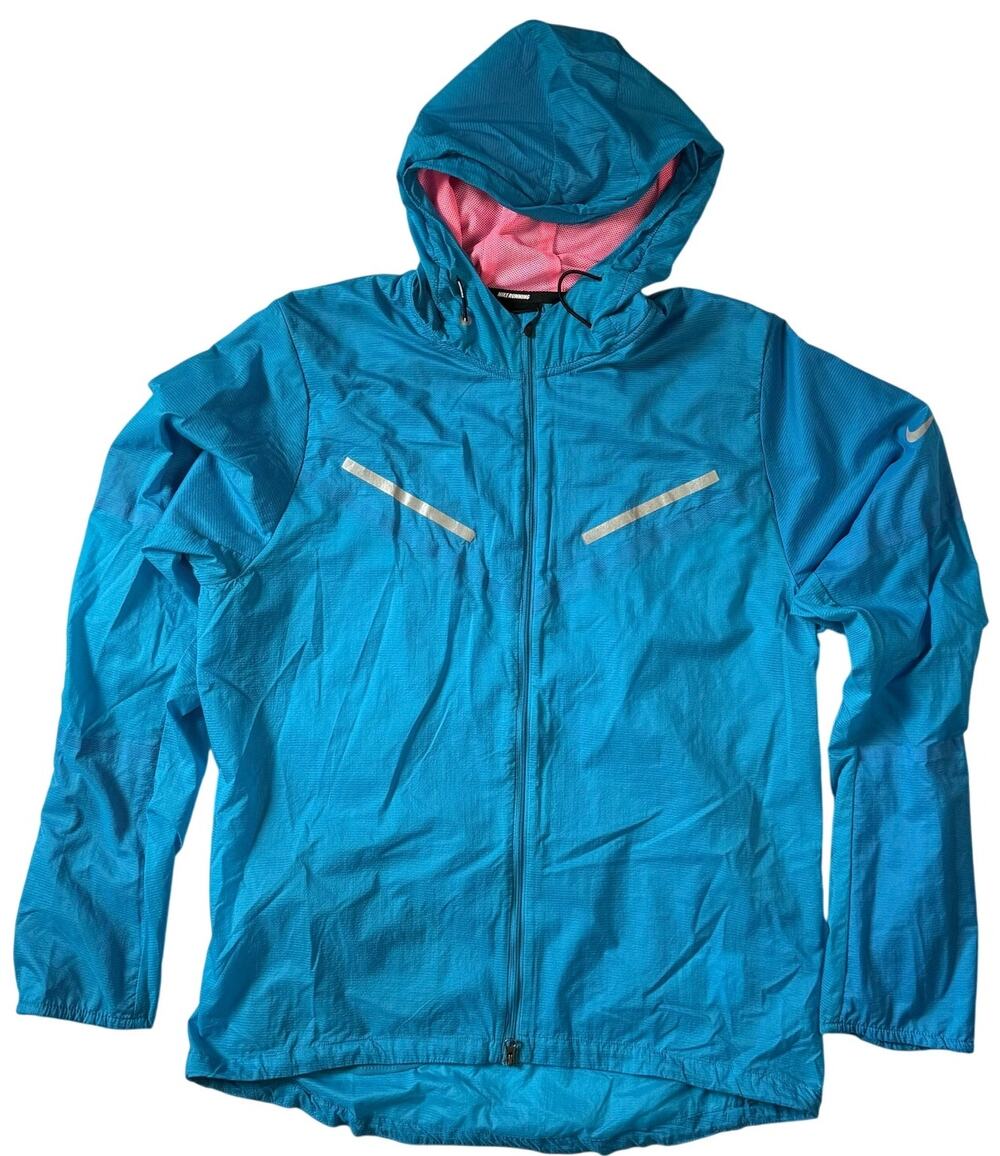 Nike Cyclone Running Windbreaker Jacket Blue Pink Women’s Medium